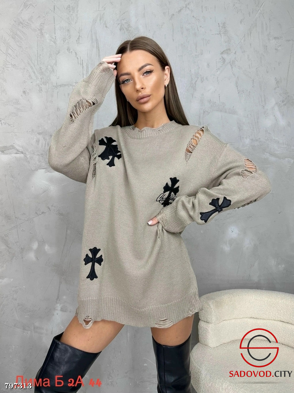 кофты женские удлиненные - Bruno фото 6