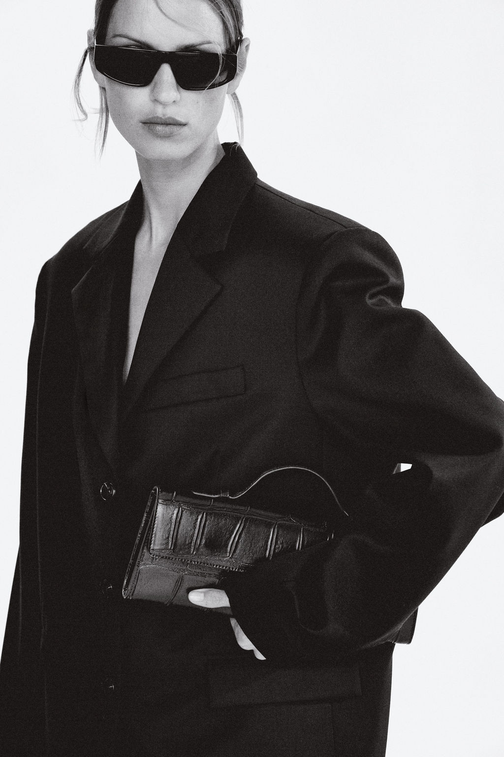 Blazer oversize en mezcla de lana - H&m фото 6