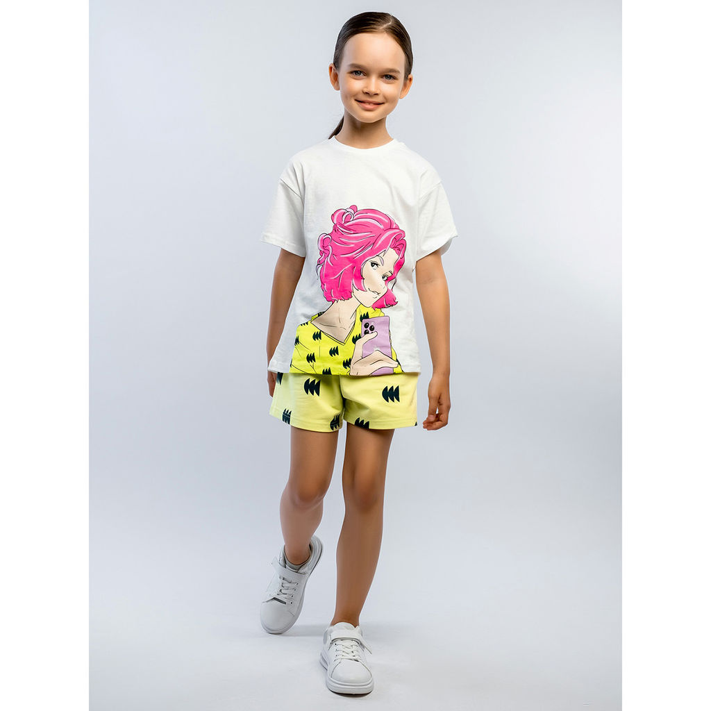 Комплект футболка кулирка, шорты футер 2х нитка петля 7010900102 - Youlala фото 9