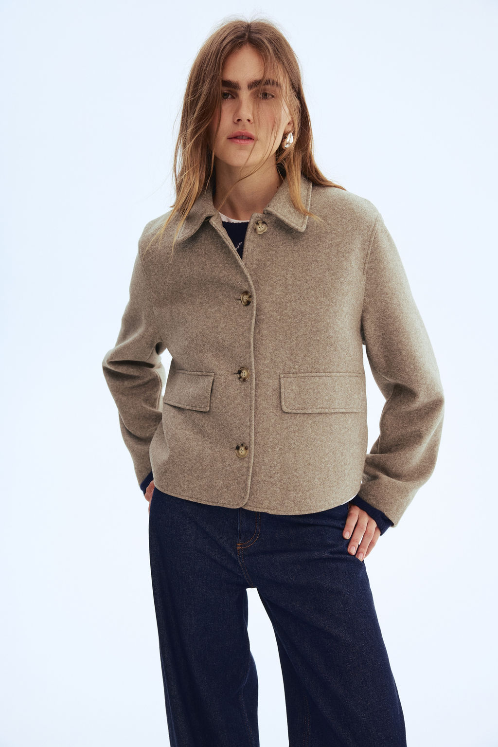 Chaqueta con cuello camisero - H&m фото 7