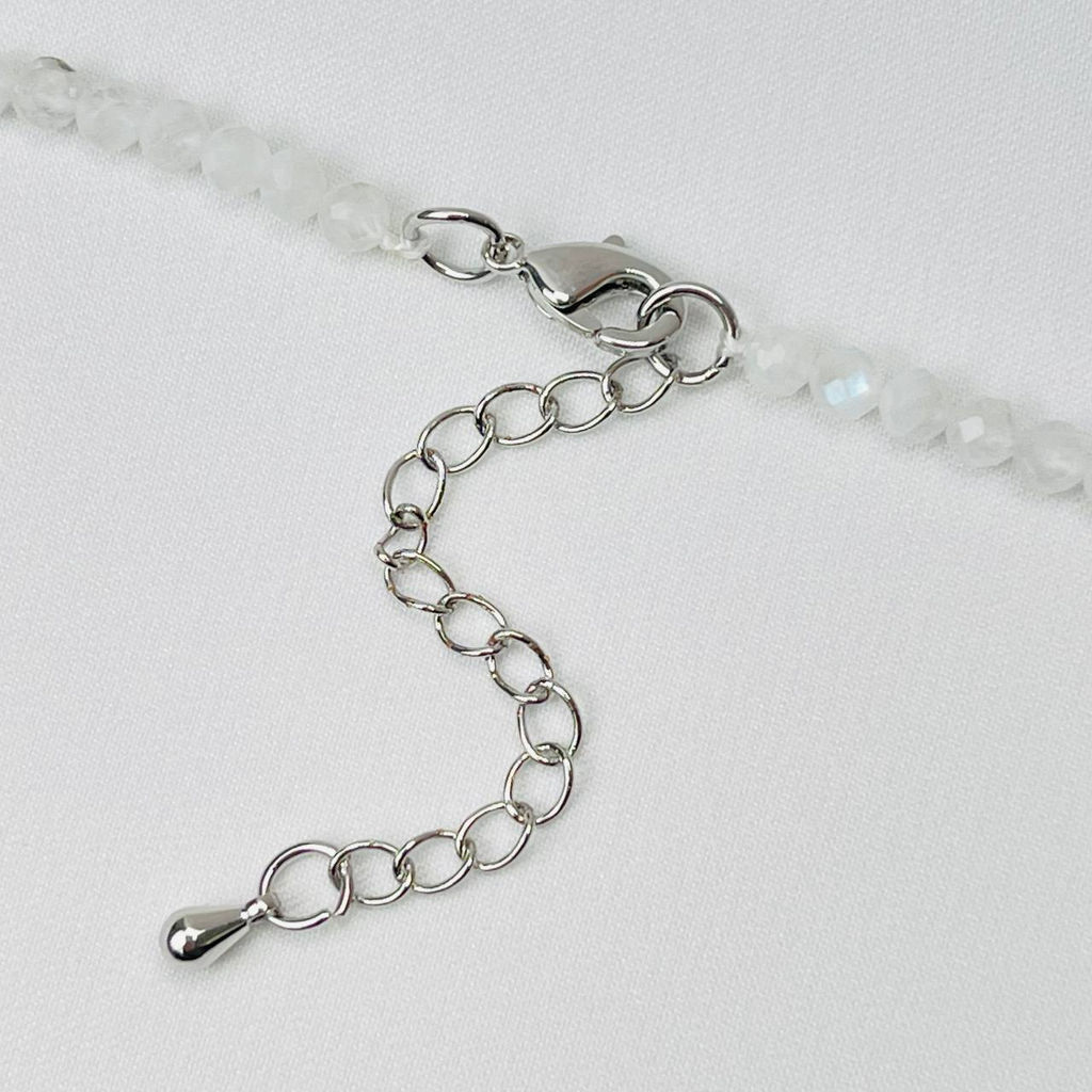 Колье из Лунного камня и Аквамарина - Радуга самоцветов фото 3