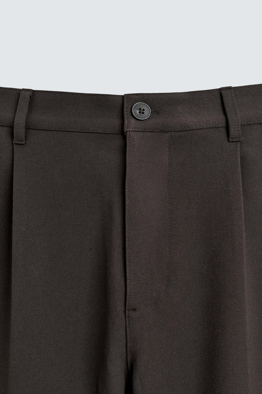 PLEATED TEXTURED TROUSERS