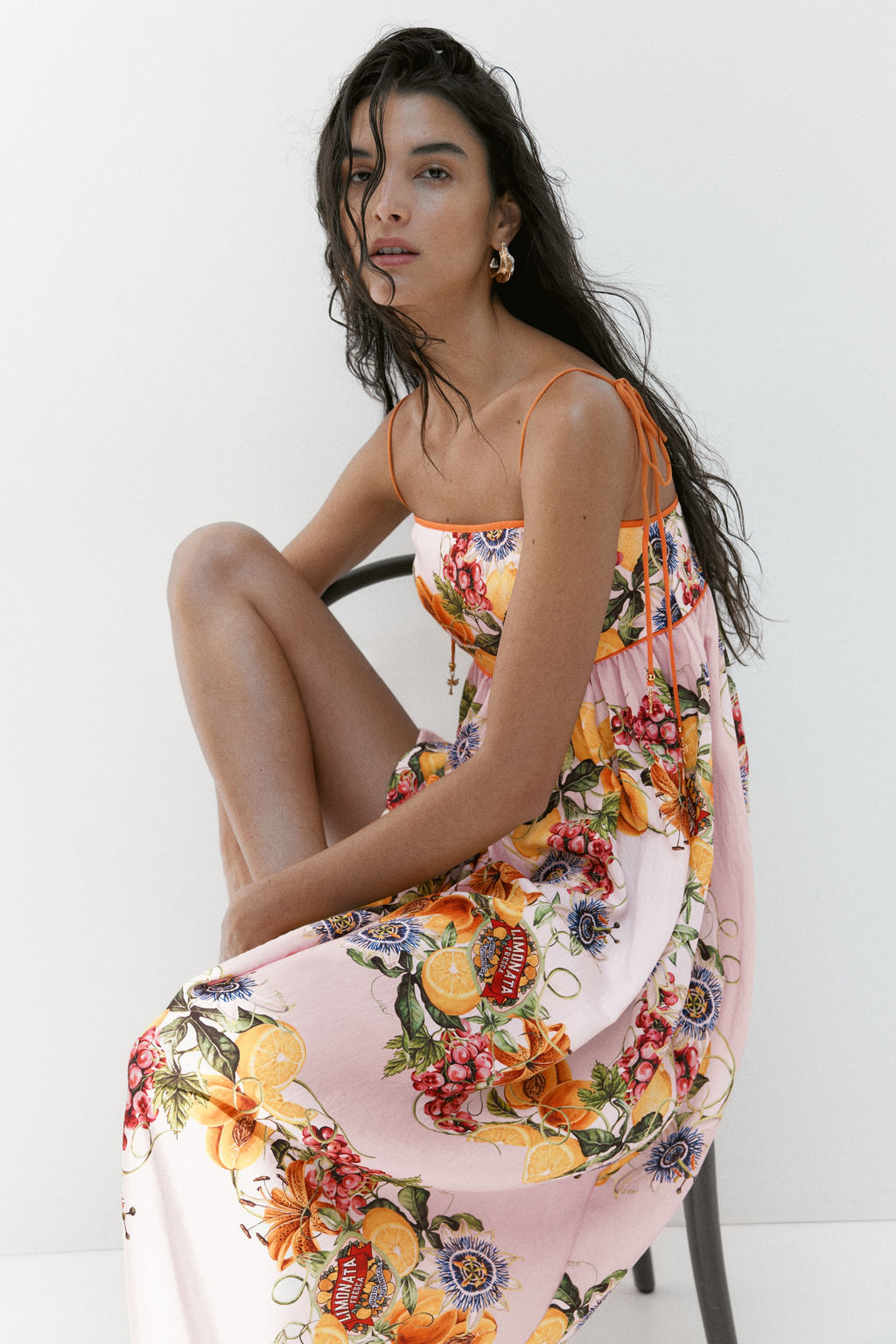 Vestido con tirantes de lazo - H&m фото 3