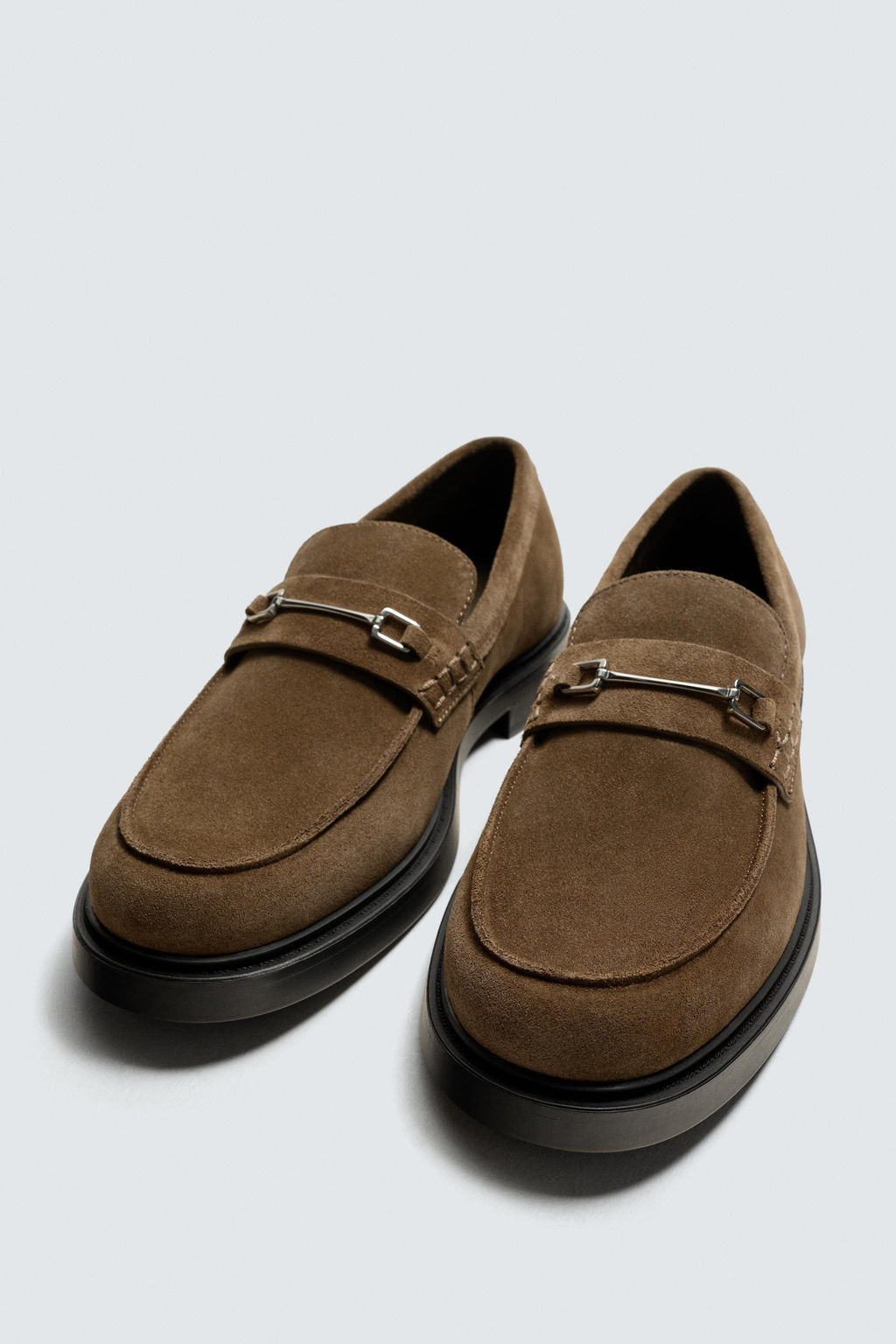 LEATHER BUCKLE LOAFERS - Zara фото 2
