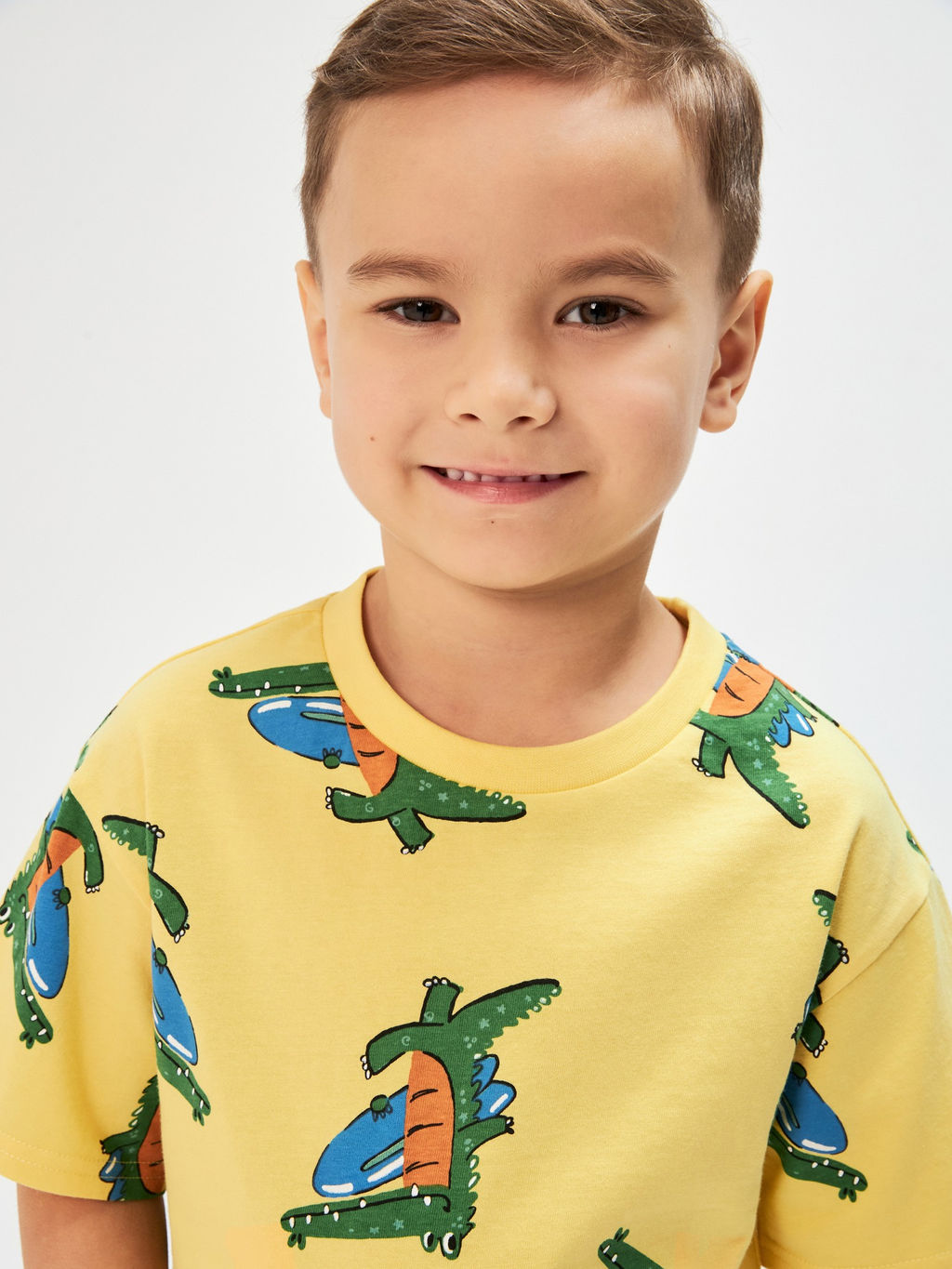 ACOOLA / Футболка детская для мальчиков Croco желтый  фото 4