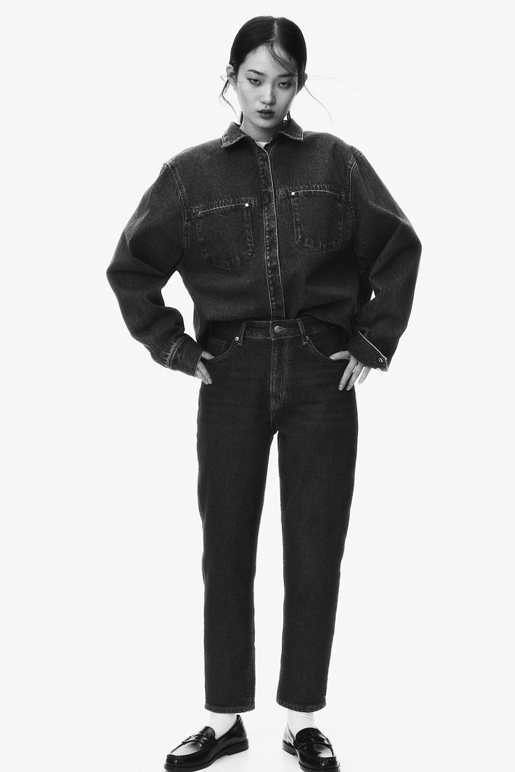 Slim Mom High Ankle Jeans - H&m фото 3