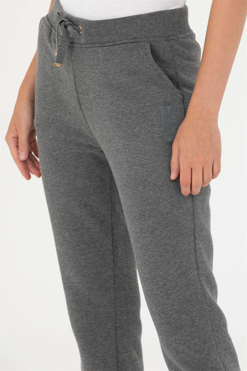 Женские спортивные штаны антрацитового меланжа Неожиданная скидка в корзине - U.s. polo assn фото 6