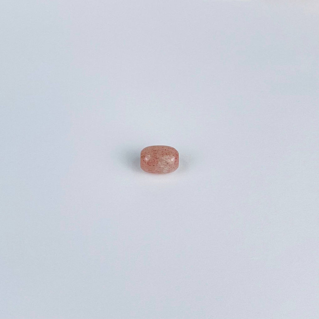 Бусины для украшений из Клубничного кварца (3 шт)