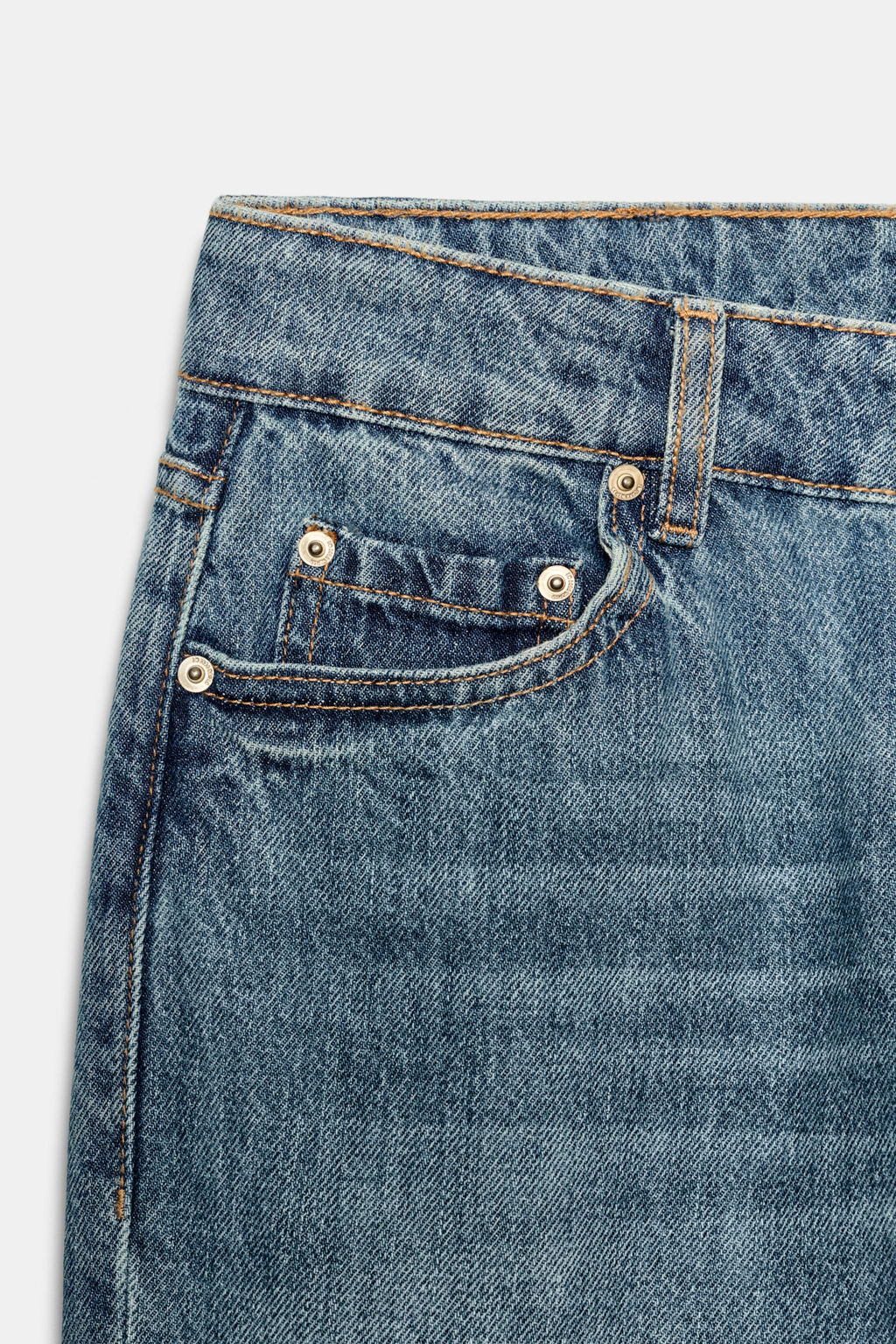 JEANS ZW COLLECTION CIGARRETE TIRO MEDIO / Azul medio - Zara фото 7