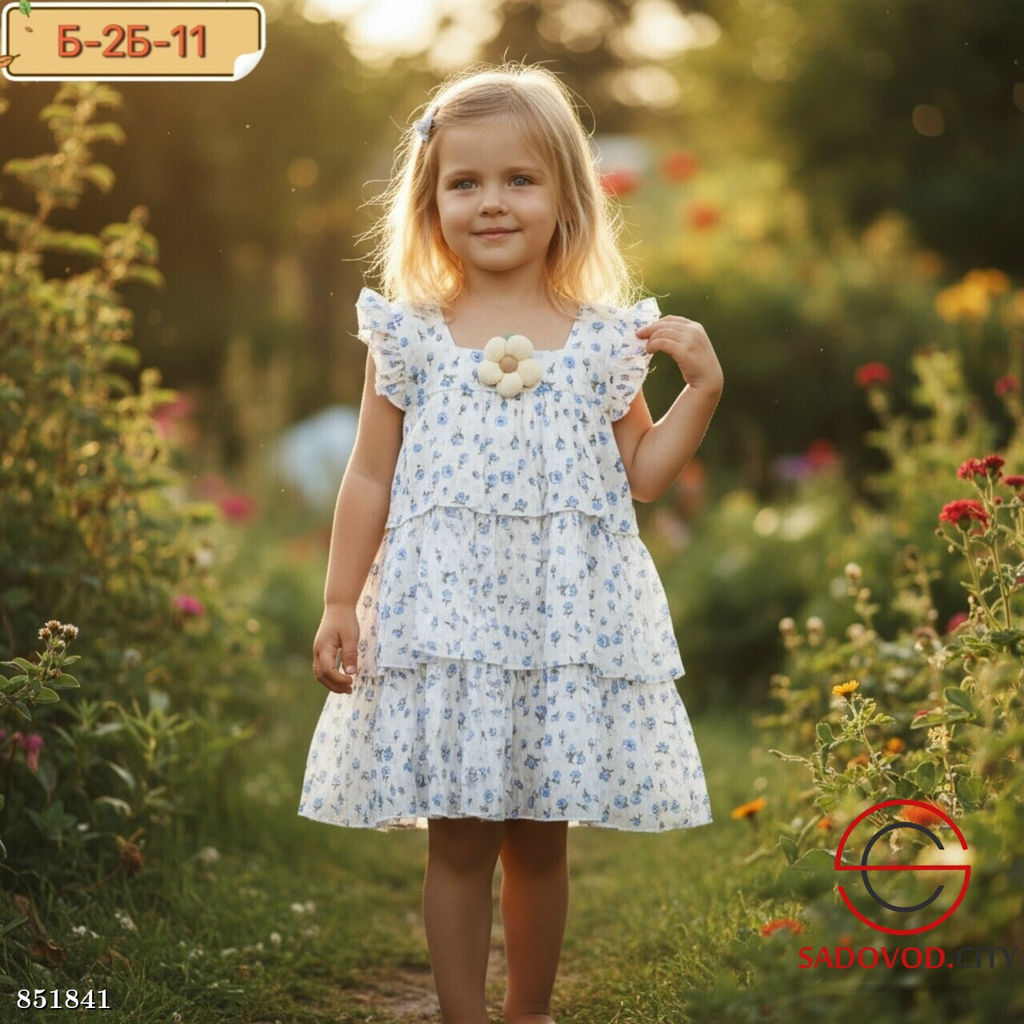 Платье для девочки с принтом - Bruno фото 3