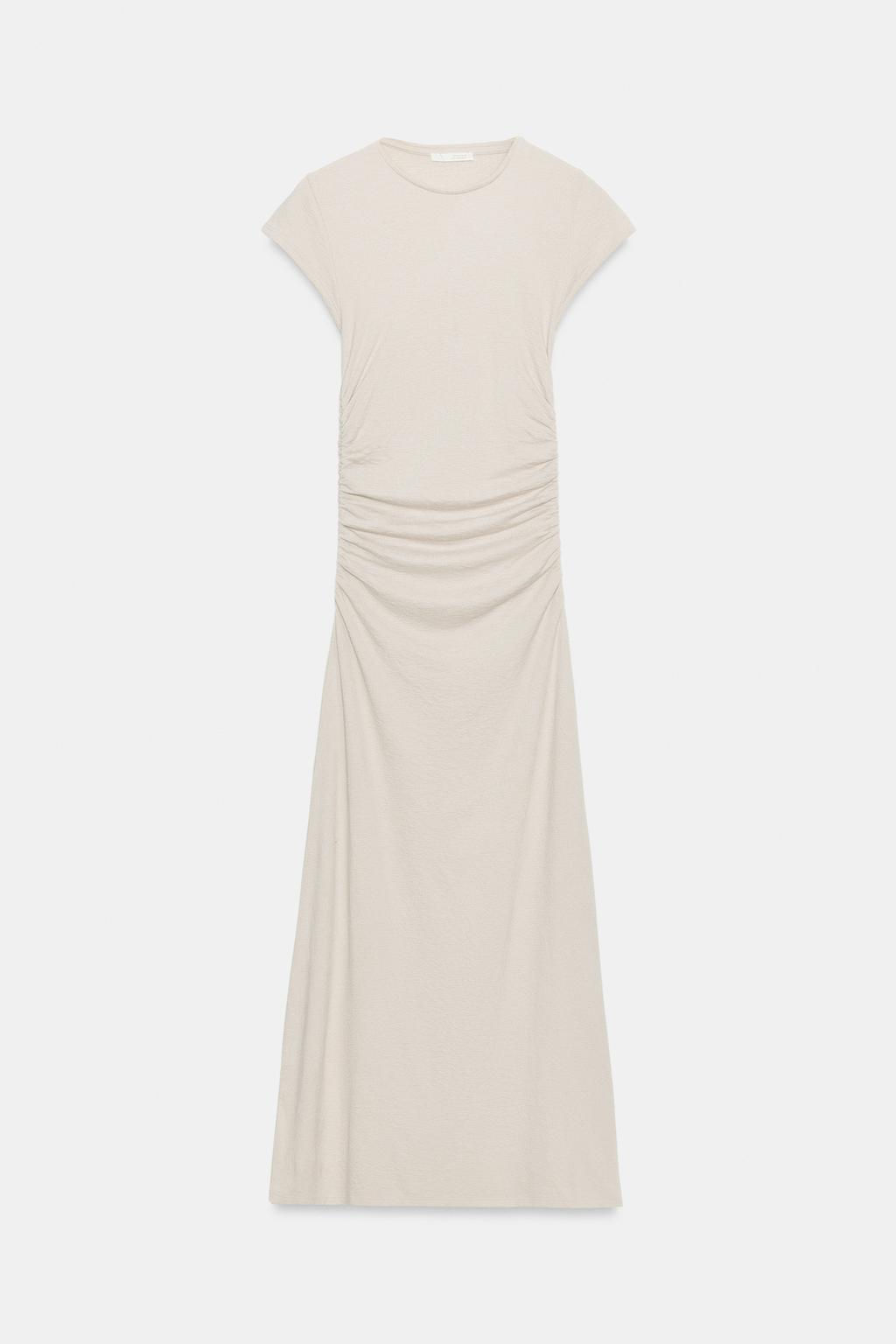 VESTIDO MIDI DRAPEADO / Arena - Zara фото 12