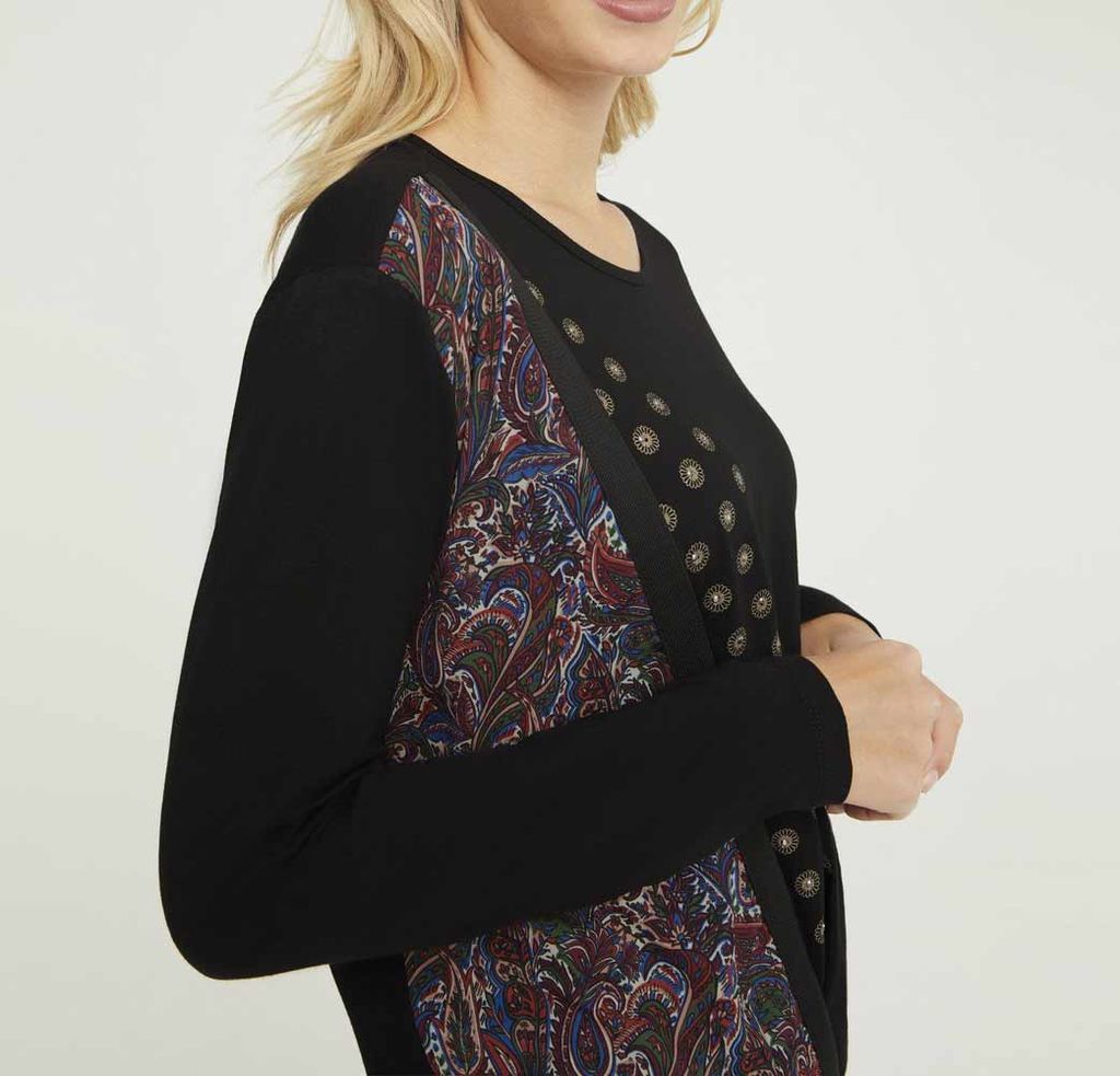 Блузка, черная - Linea tesini фото 6