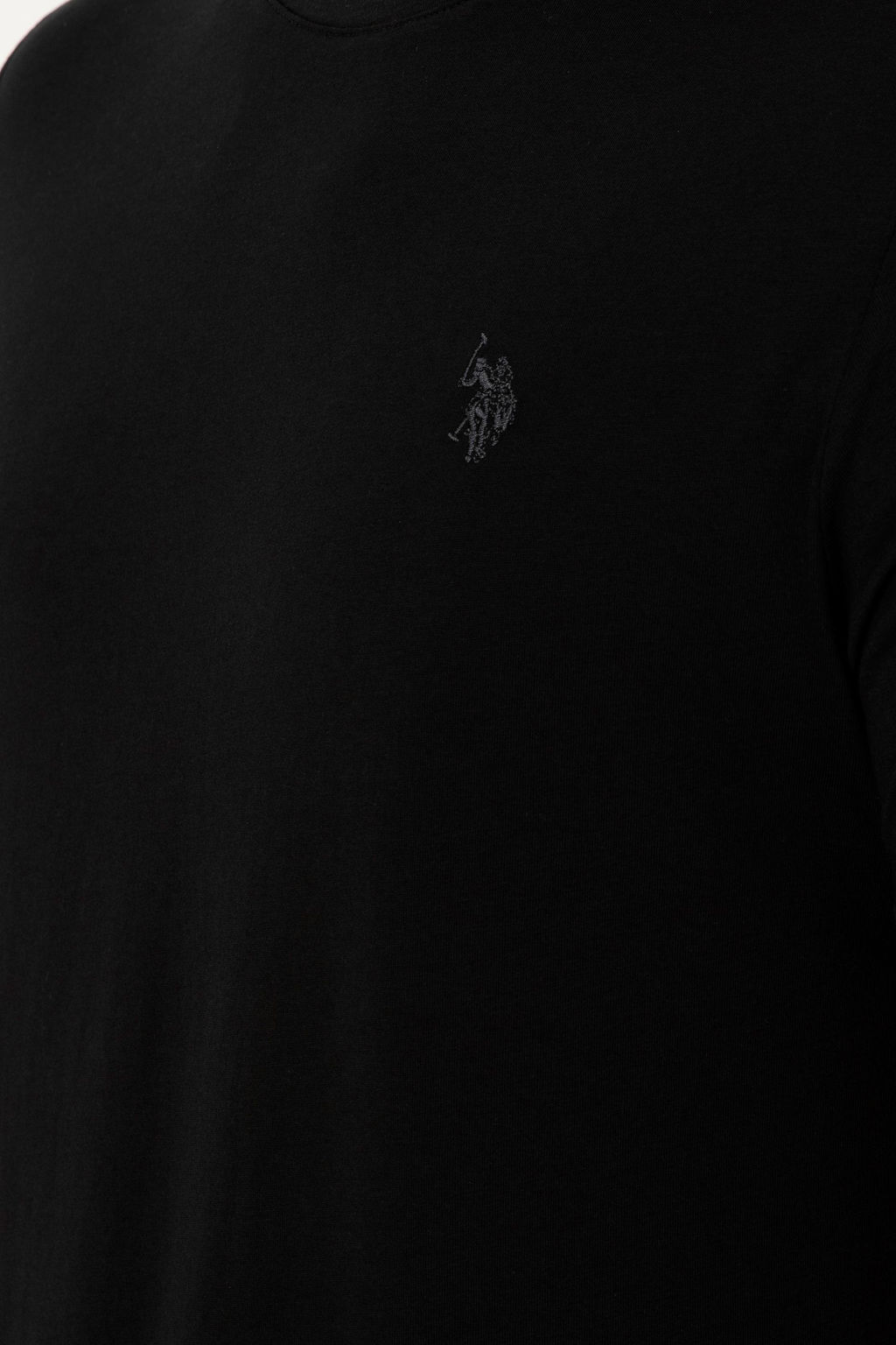 Футболка U.S. Polo Assn мужская черная хлопок  фото 7