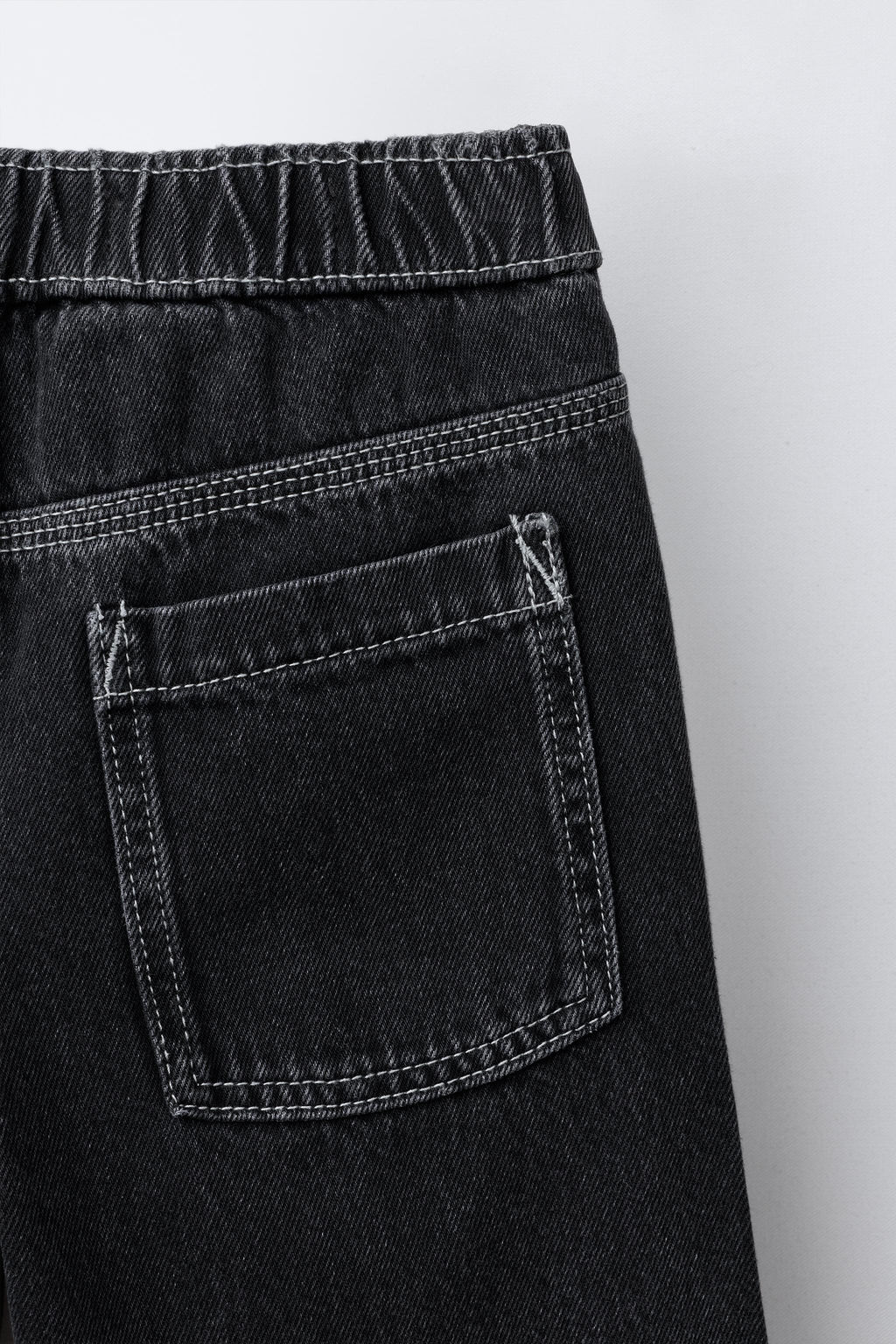 CONTRAST STITCH BALLOON JEANS - Zara фото 4