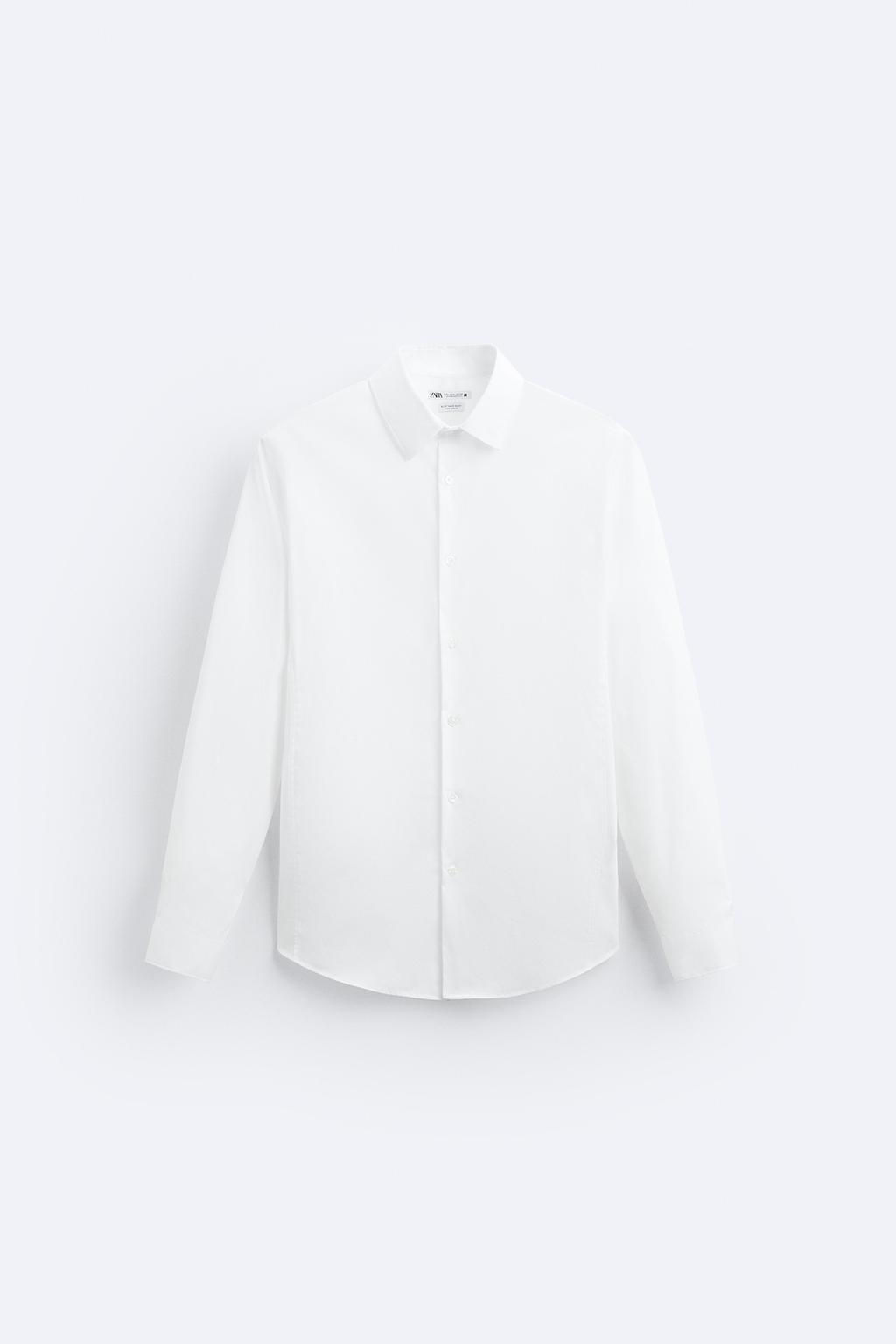 STRETCHY POPLIN SHIRT - Zara фото 17