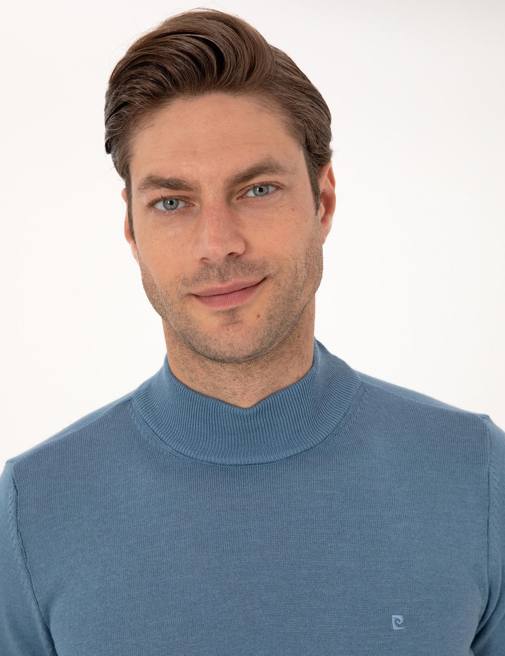 Mavi Slim Fit Yar_m Bal_k__ Yaka Basic Triko Kazak - Pierre cardin фото 2