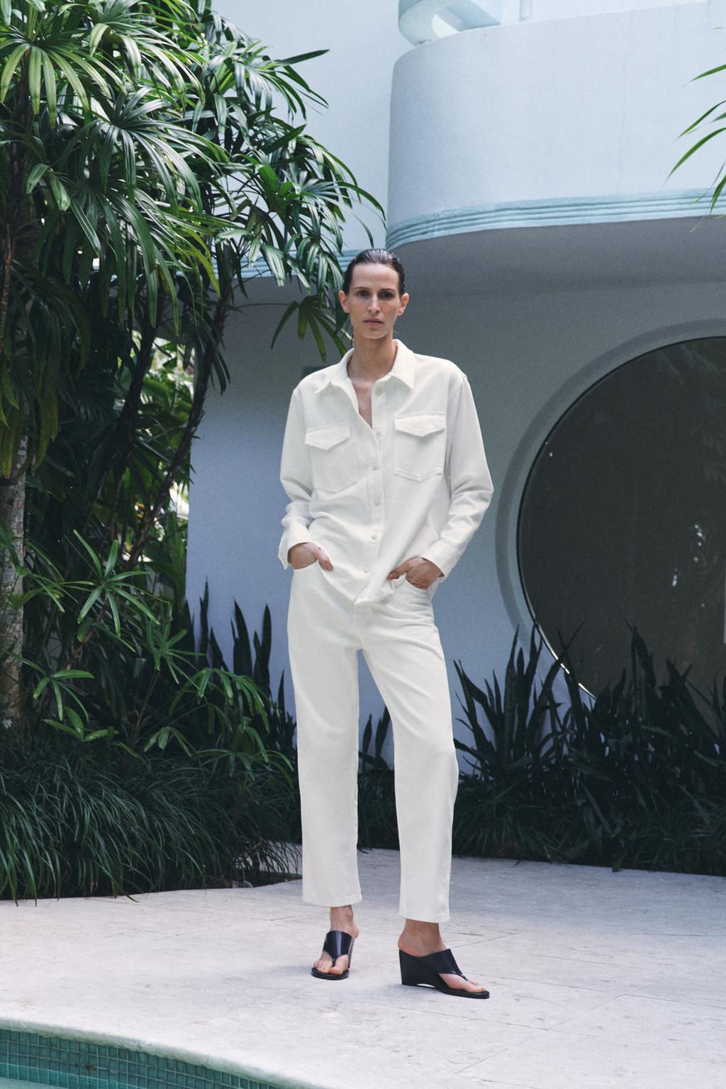 ZW COLLECTION DENIM SHIRT - Zara фото 6