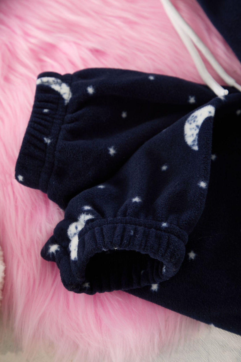 Lacivert Kapusonlu Galaksi Desenli Polar K?sl?k Orme Pijama Tak?m? THMAW22PT0365 - Trendyolmilla фото 2