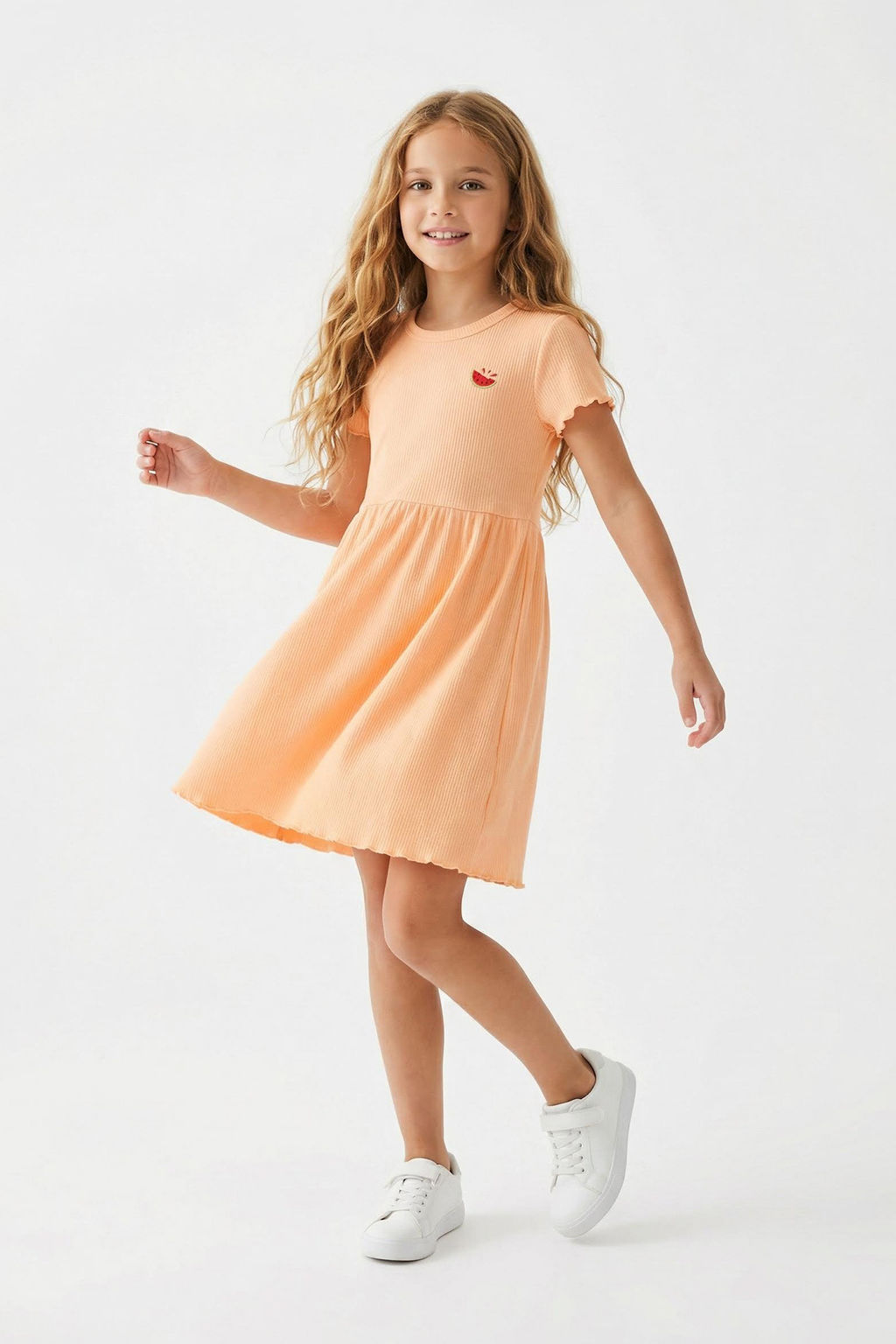 Ac?k Pembe K?z Cocuk Pamuklu Esnek Mini Nak?sl? Orme Elbise TKDSS25EL00008 - Trendyolmilla фото 10