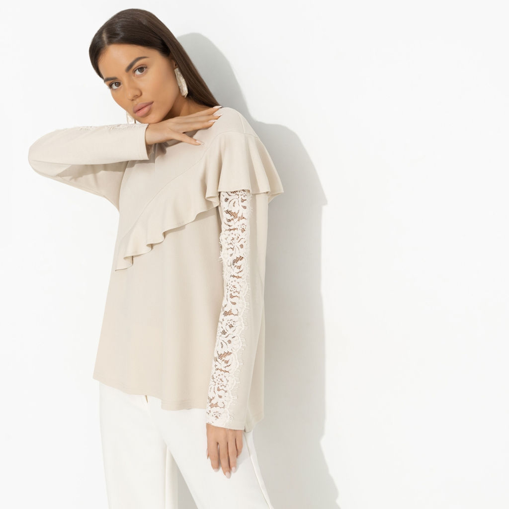 Туника дизайнерская, Вам письмо (beige) - Charutti фото 6