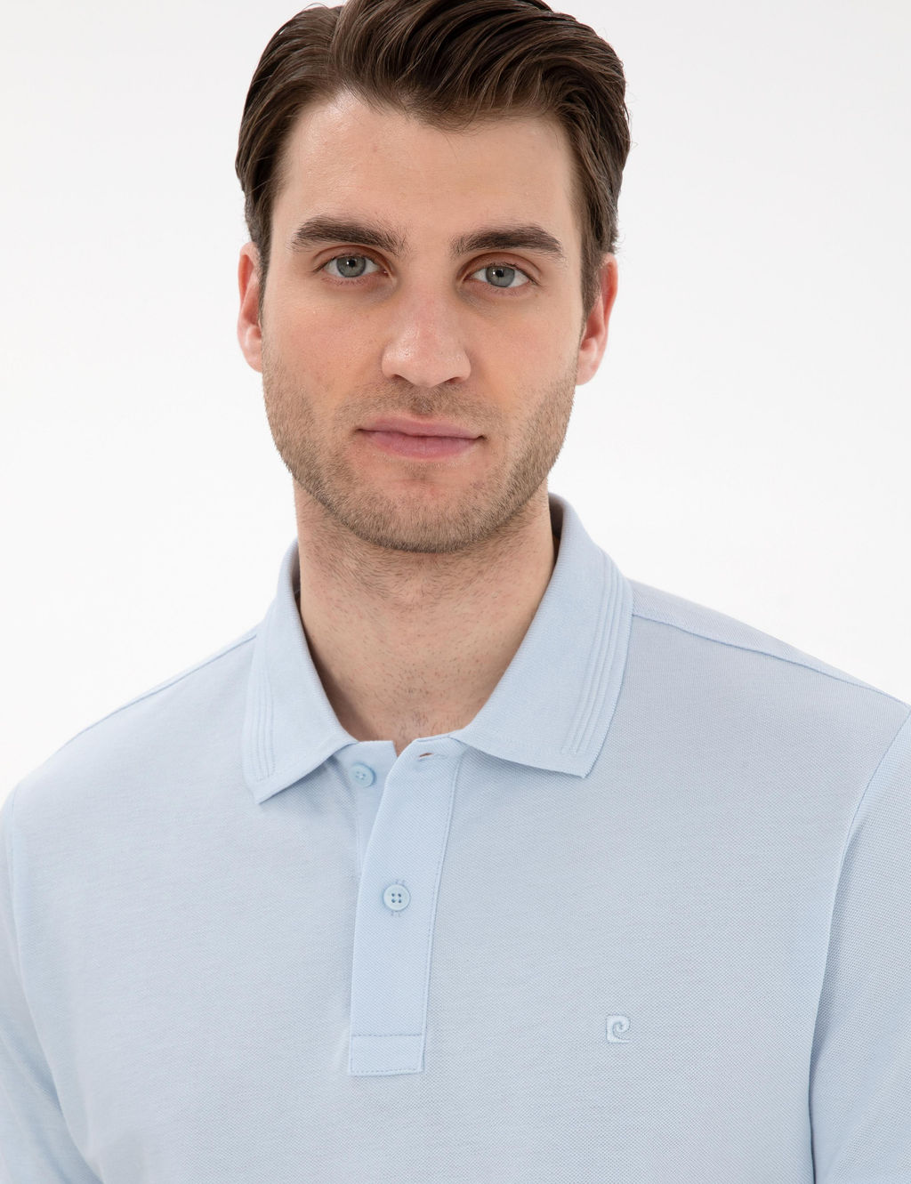 A__k Mavi Slim Fit K_vr_lmaz Polo Yaka Basic Ti__rt - Pierre cardin фото 9