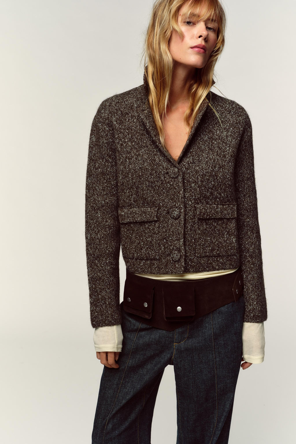 JASP_ KNIT CARDIGAN - Zara фото 2