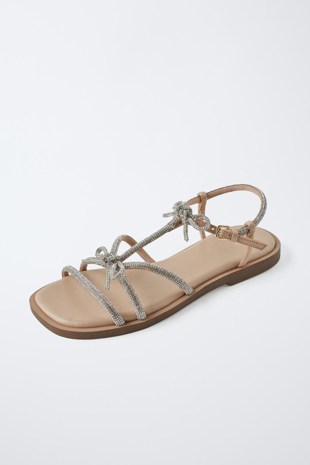 SHINY SANDALS WITH BOWS - Zara фото 3