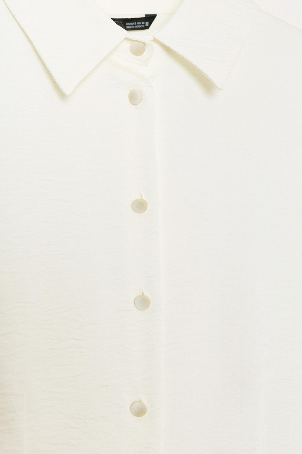 FITTED WAIST SATIN SHIRT - Zara фото 10
