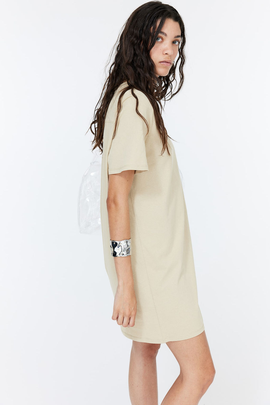 Vestido camiseta con hombreras - H&m фото 5