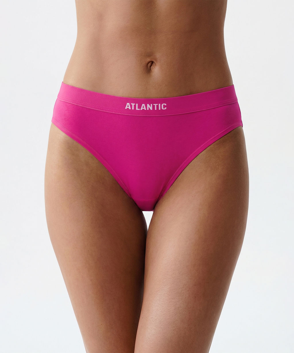 ATLANTIC 3CLP-012 Трусы спорт Sport - набор 3 шт. фуксия + светлый капучино + светло-розовый  фото 2