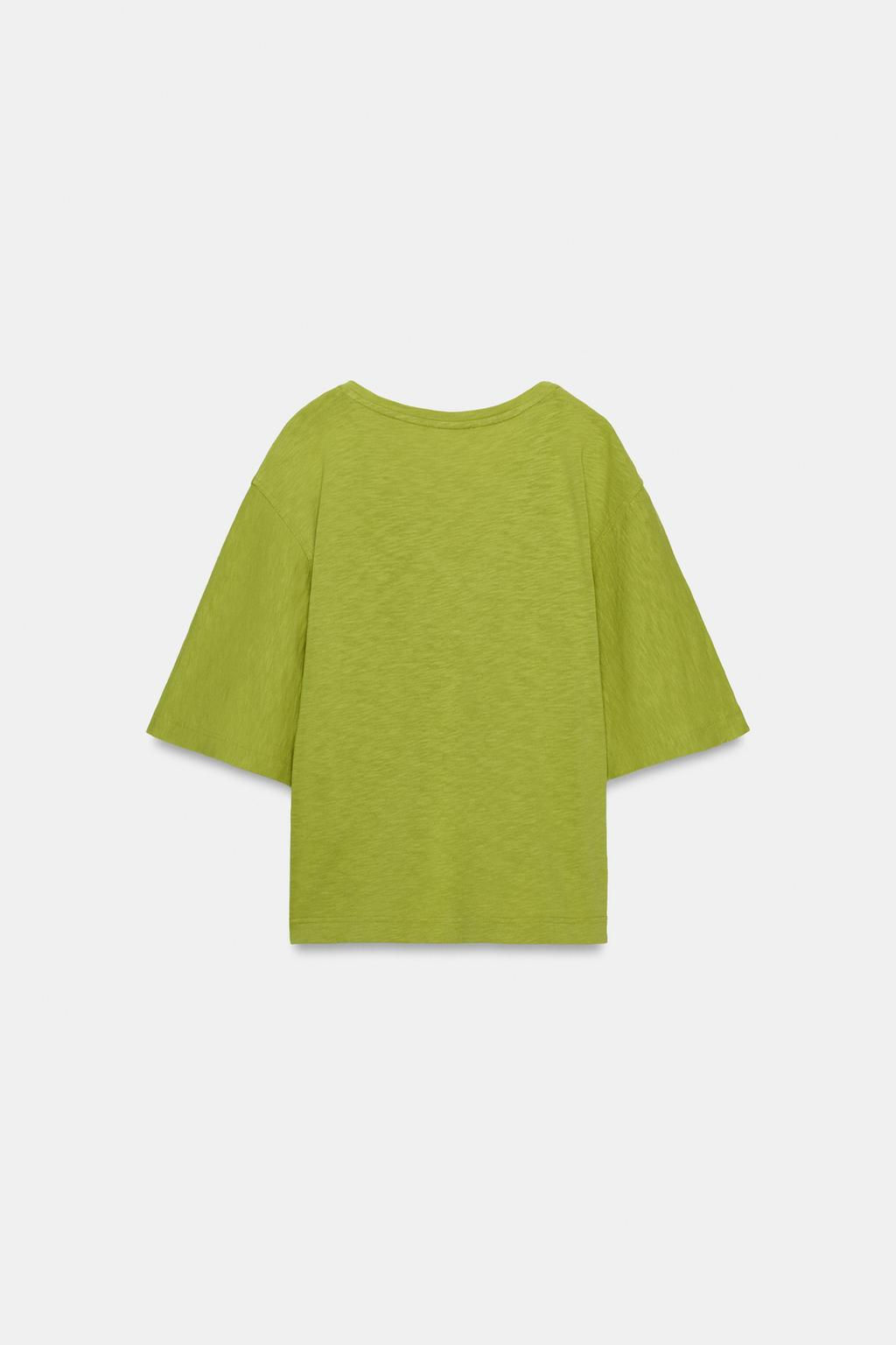 V-NECK T-SHIRT - Zara фото 14