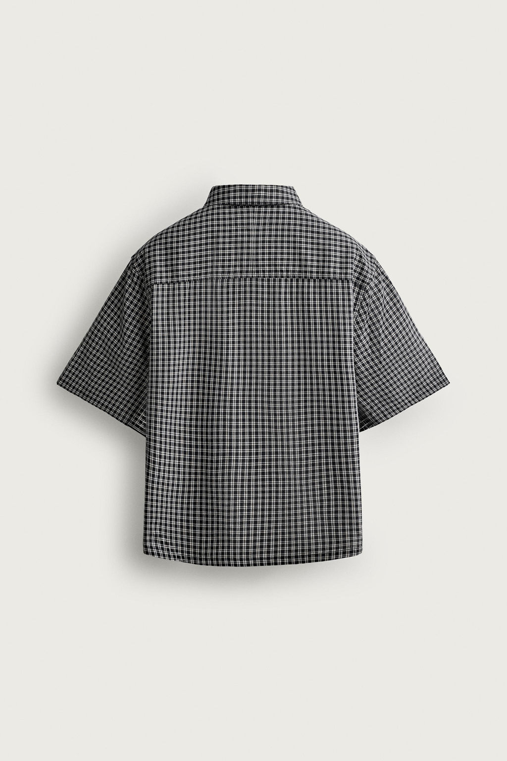 CAMISA RELAXED FIT JACQUARD CUADROS / Azul - Zara фото 8