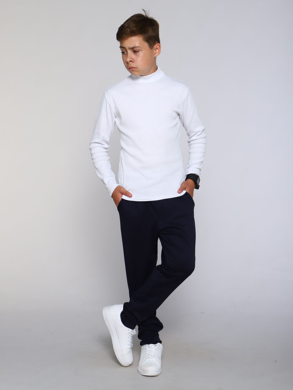 Ладошки / Водолазка Лапша белый  фото 3