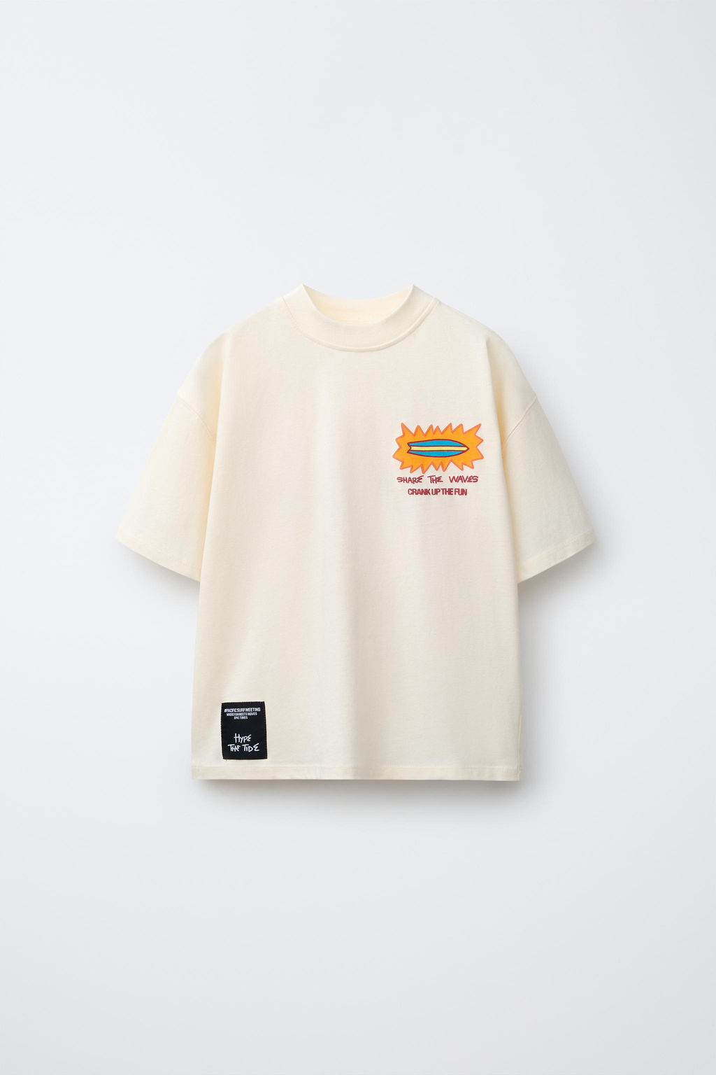 CAMISETA ESTAMPADA SURF / Crudo - Zara фото 7