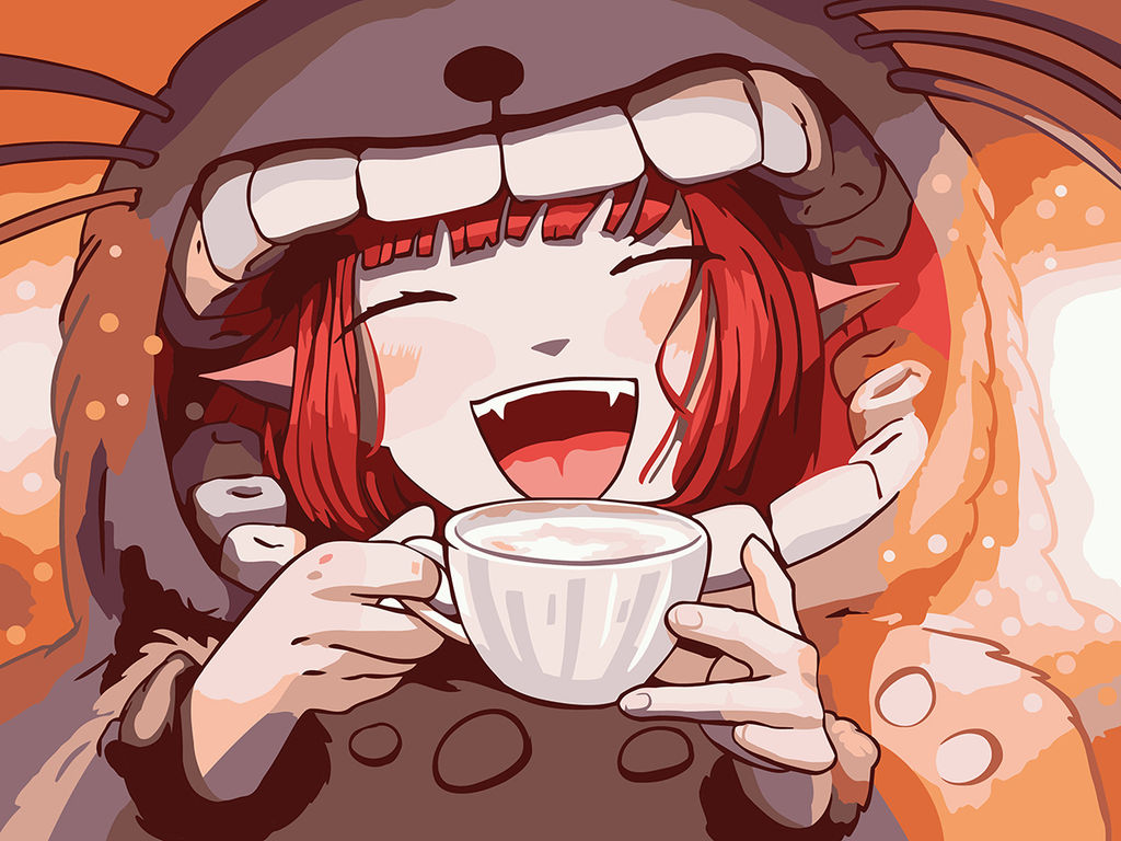 ФРЕЯ PKZ/PM-072 Набор для раскрашивания по номерам (на картоне) 40 х 30 см Девочка в кигуруми