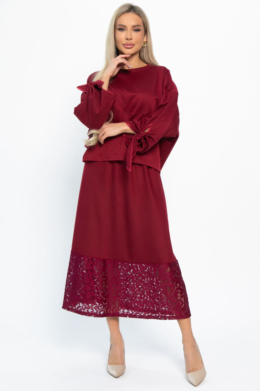 Юбка с кружевом Элегия - Lt collection фото 5