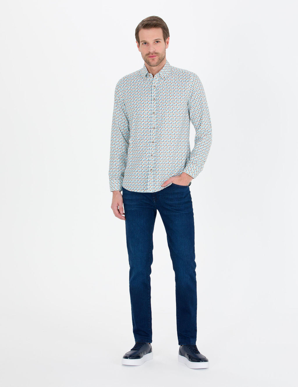 Aqua Slim Fit Uzun Kollu G_mlek