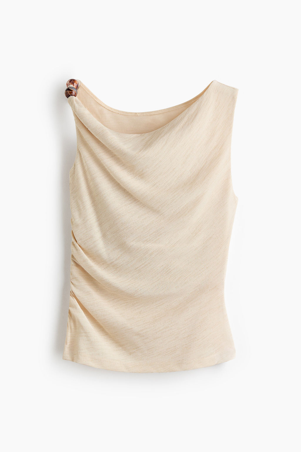 Top drapeado con cuentas decorativas - H&m фото 2