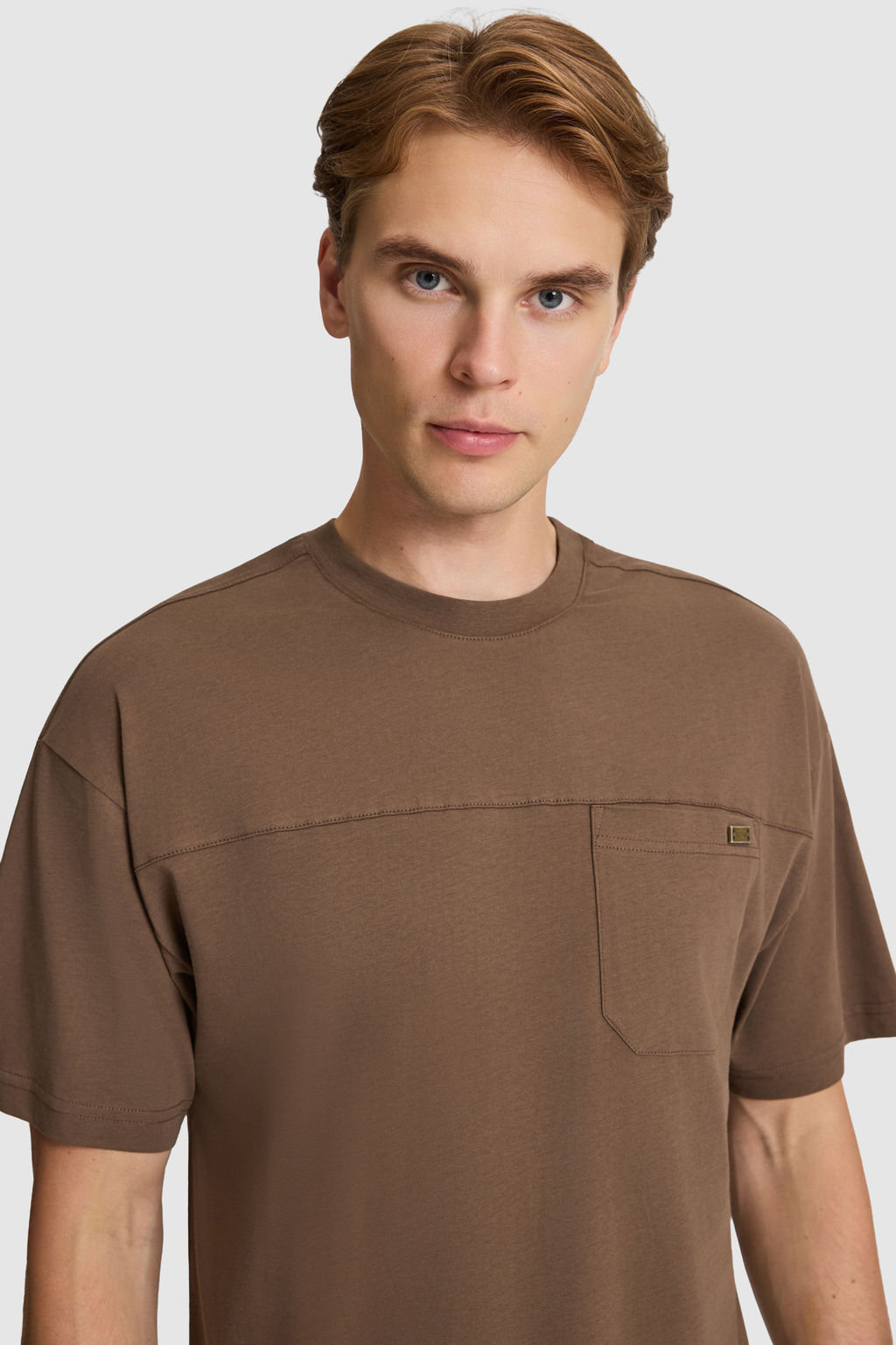 Erkek Kahverengi Comfort Fit Bisiklet Yaka Ti__rt - U.s. polo assn фото 2