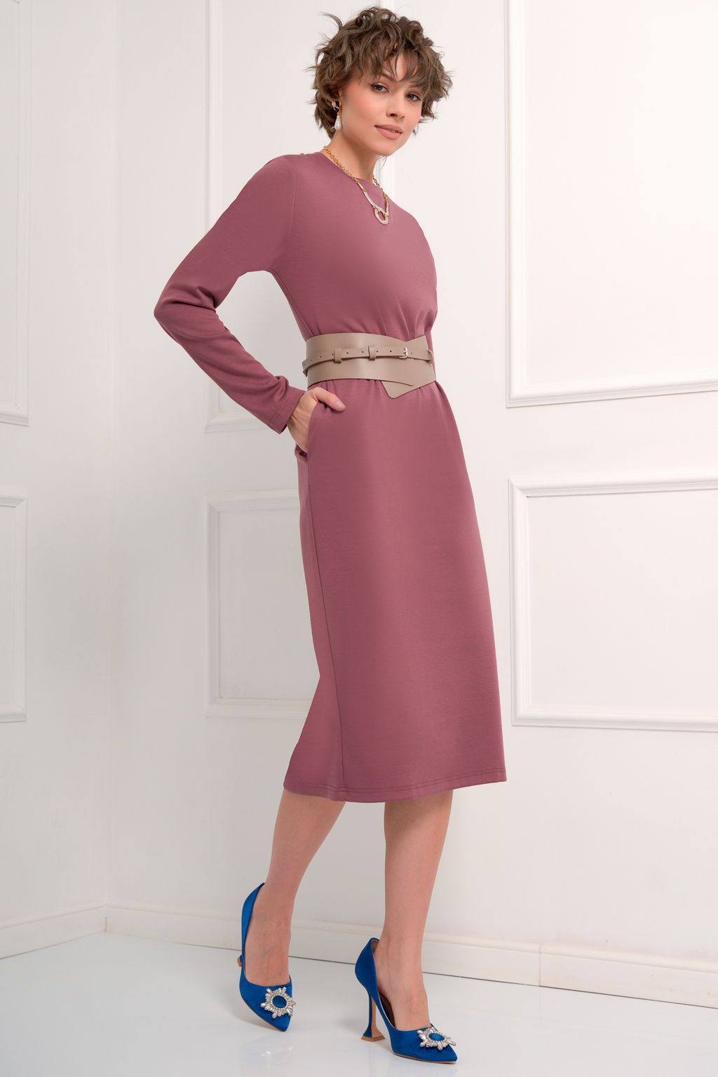 Платье Bellovera 12П3067 розовый