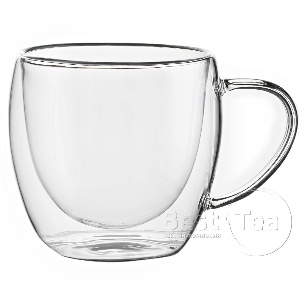 Цена за 2 шт. Кружка необжигающая, стекло 250 мл (уп 2 шт)