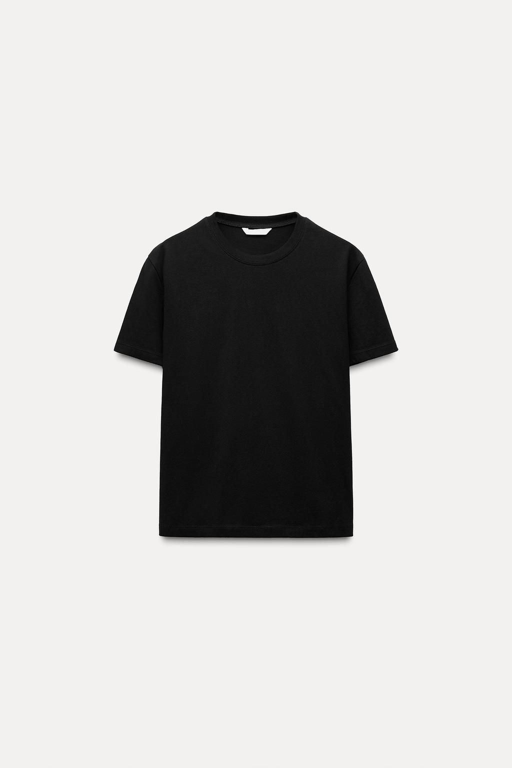 BASIC COTTON T-SHIRT - Zara фото 9
