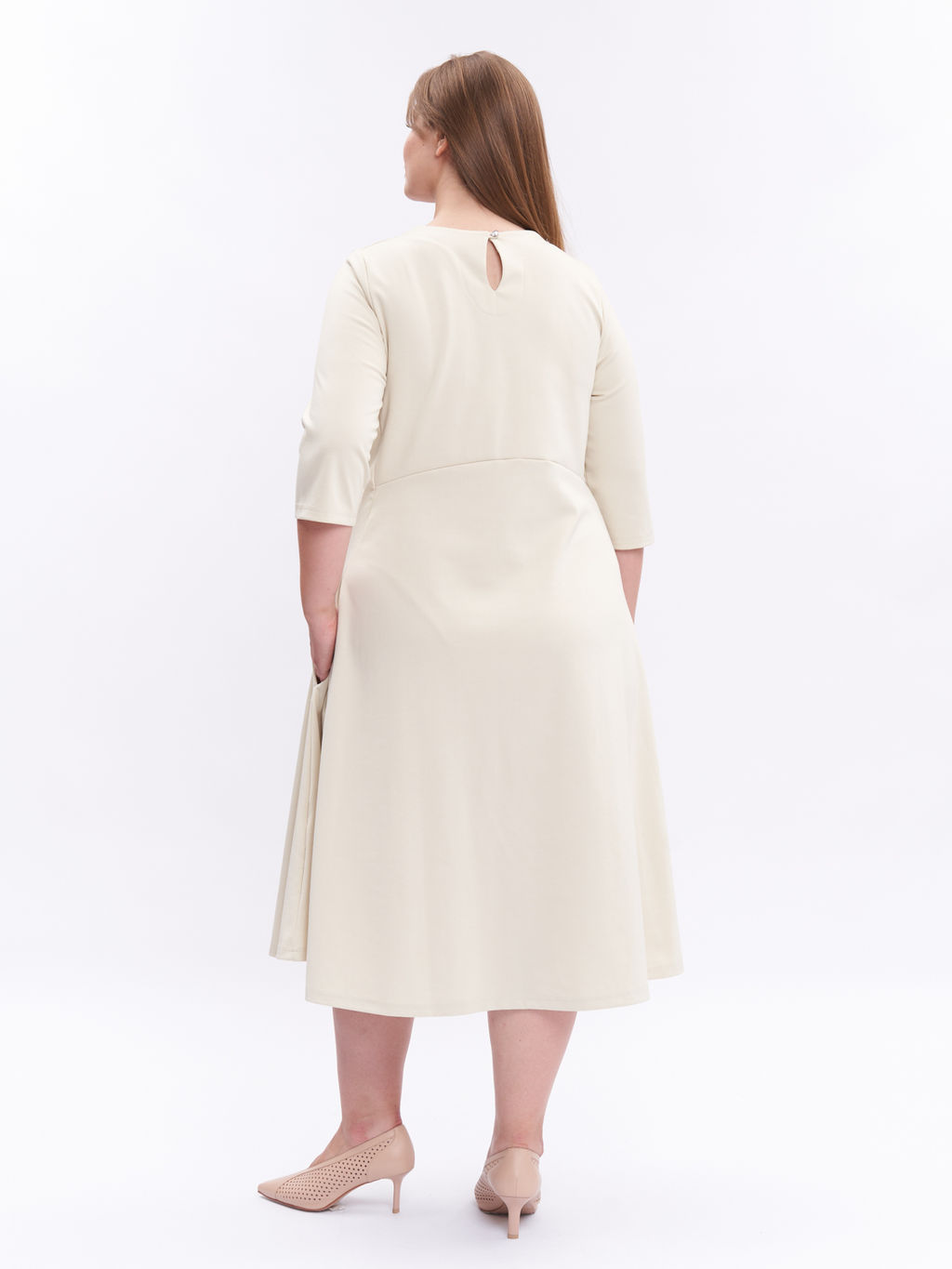 Платье из плотного трикотажа PP34306WHT04 - Артесса фото 10