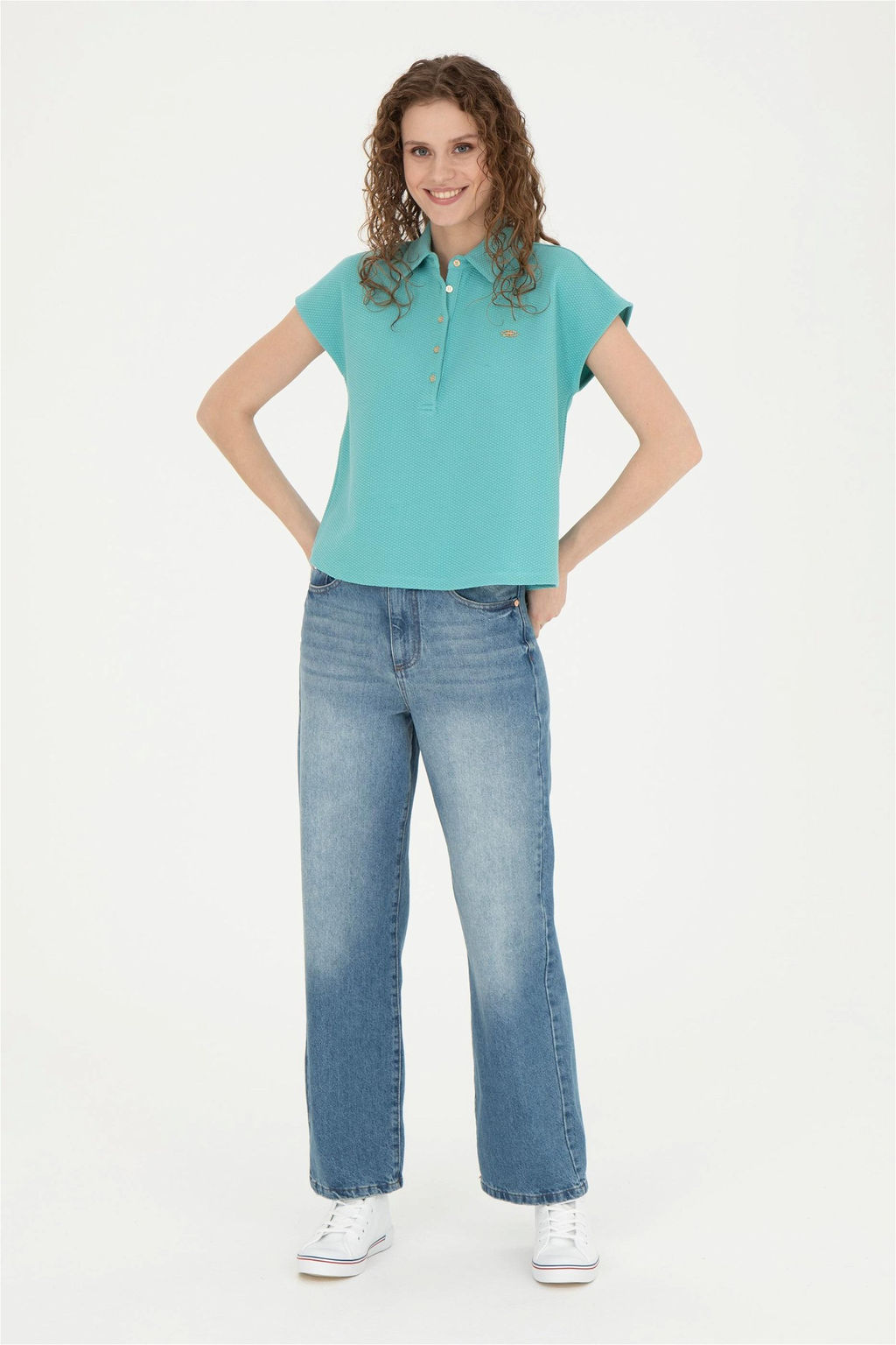 Женская мятная футболка - U.s. polo assn фото 4