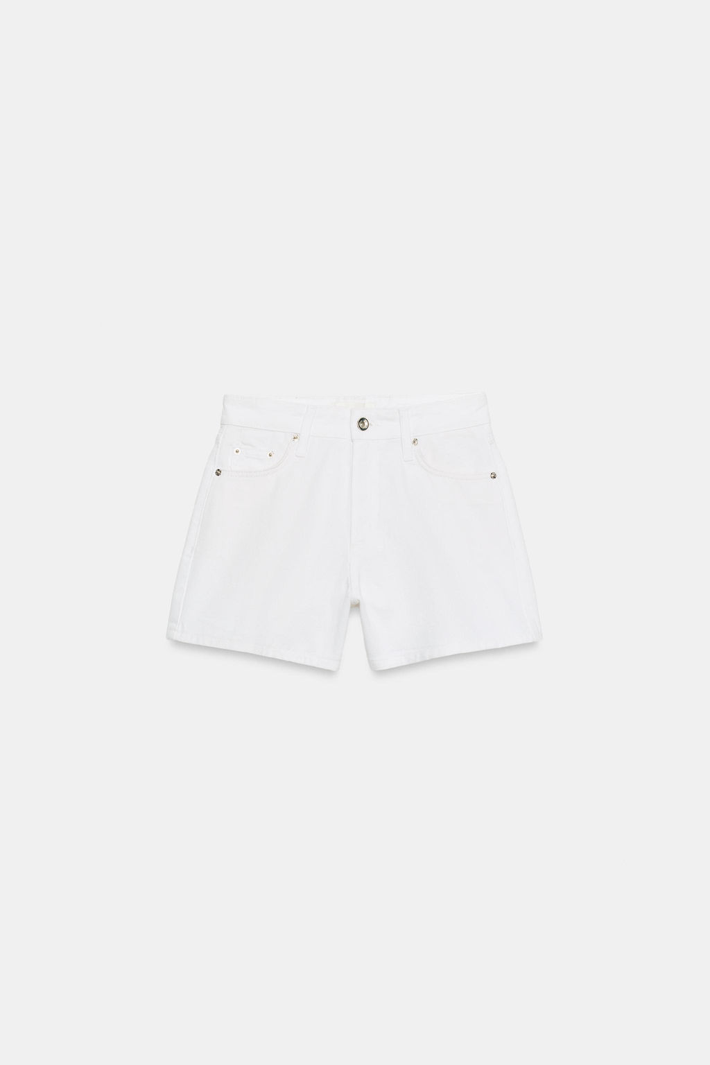 SHORTS Z1975 MOM FIT TIRO MEDIO / Blanco - Zara фото 7