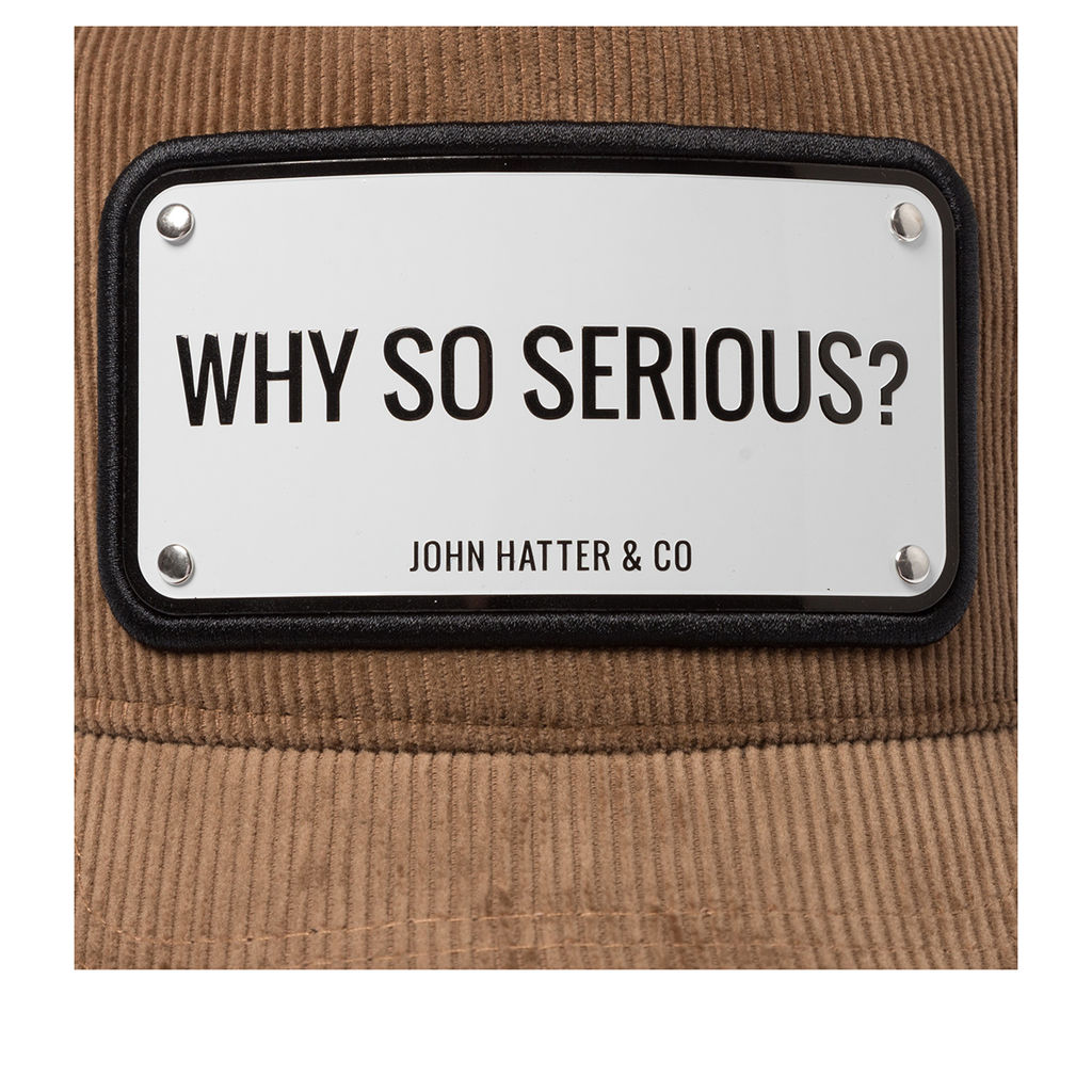 Бейсболка JOHN HATTER арт. 1-1076-U00 Why So Serious? (светло-коричневый)  фото 4
