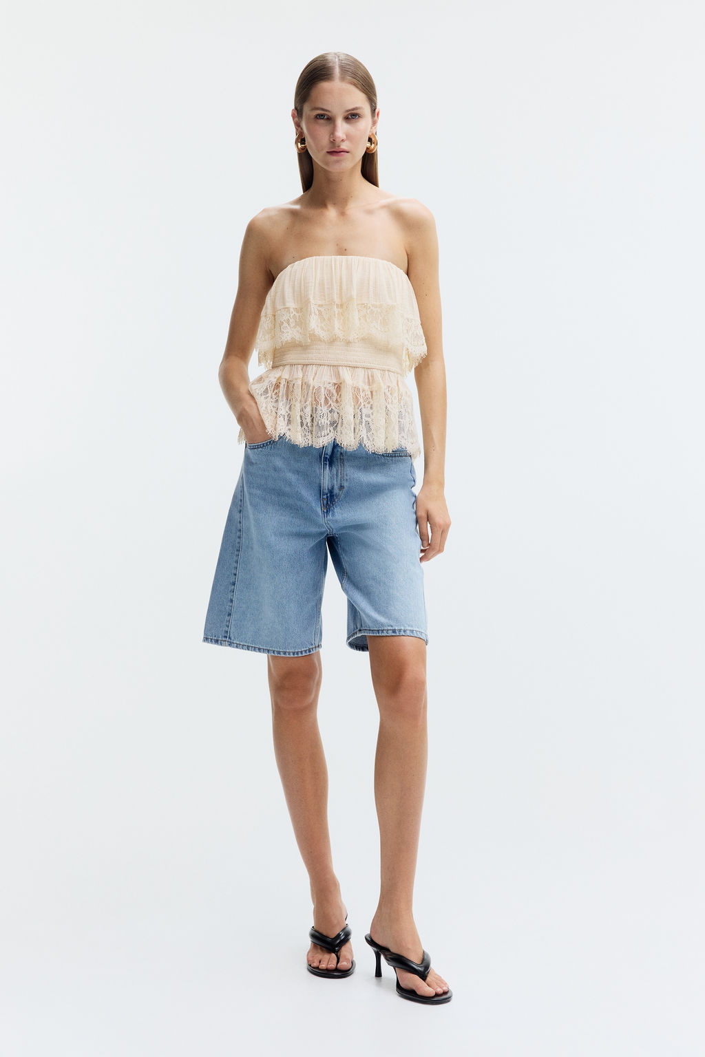 Top bandeau de volantes - H&m фото 2
