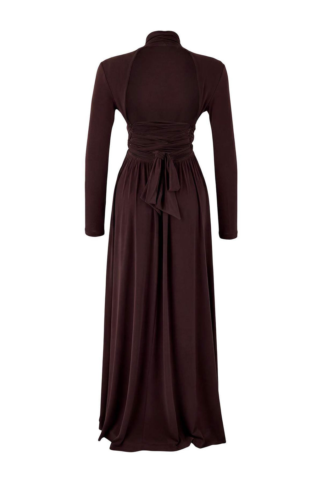 Kahverengi Aksesuar Detayl? Orme Maxi Abiye & Mezuniyet Elbisesi TPRSS26AE00004 - Trendyolmilla фото 6