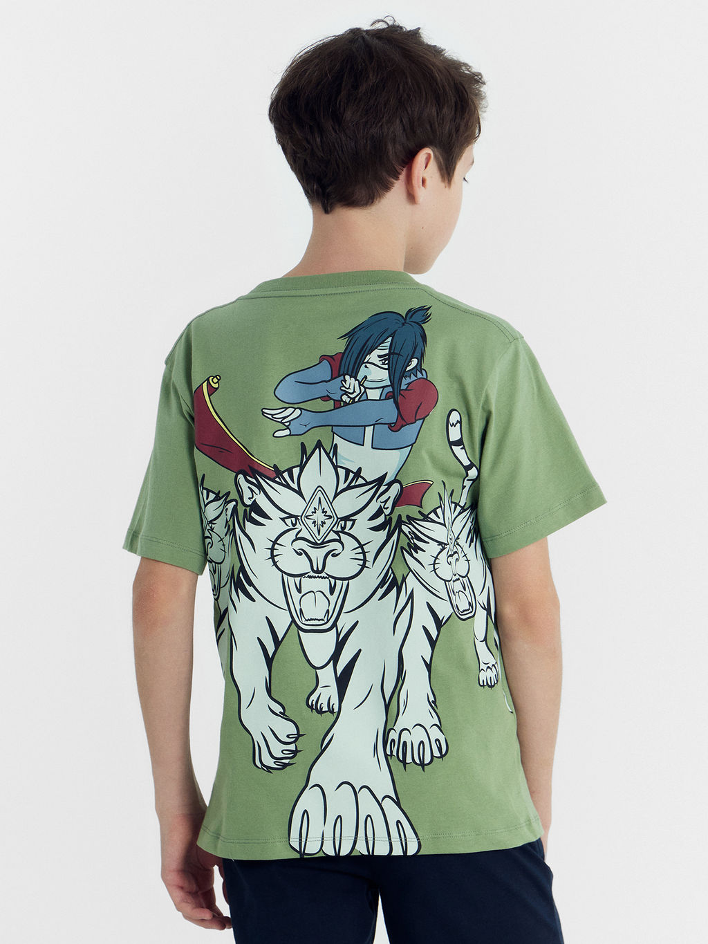 Футболка для мальчиков зеленая с печатью - Mark formelle фото 3