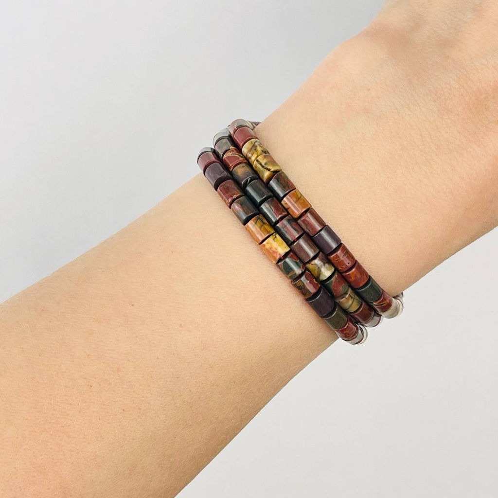 Бусины для украшений из Яшмы (Пикассо) 38 см